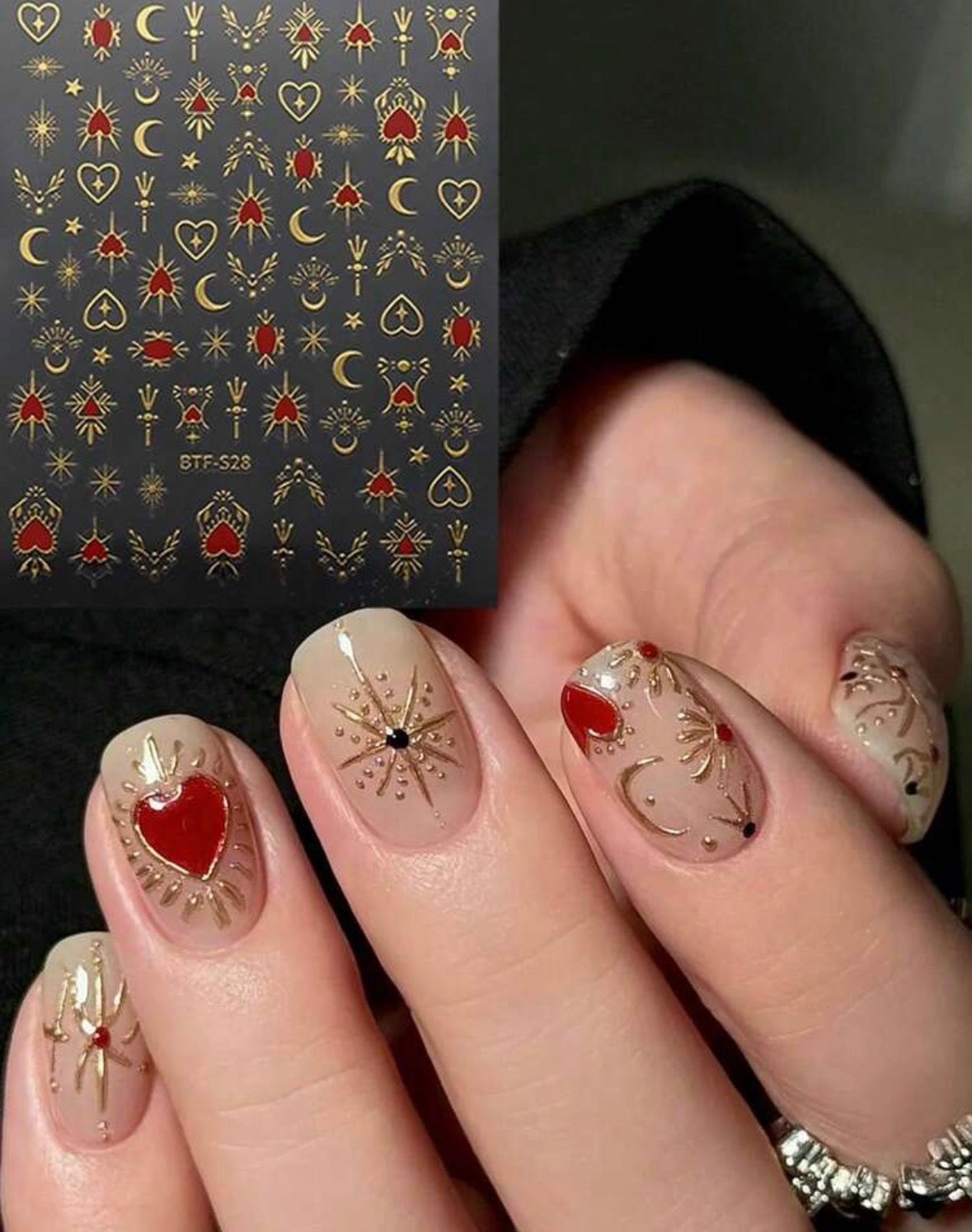 Sticker Uñas Sagrado Corazón