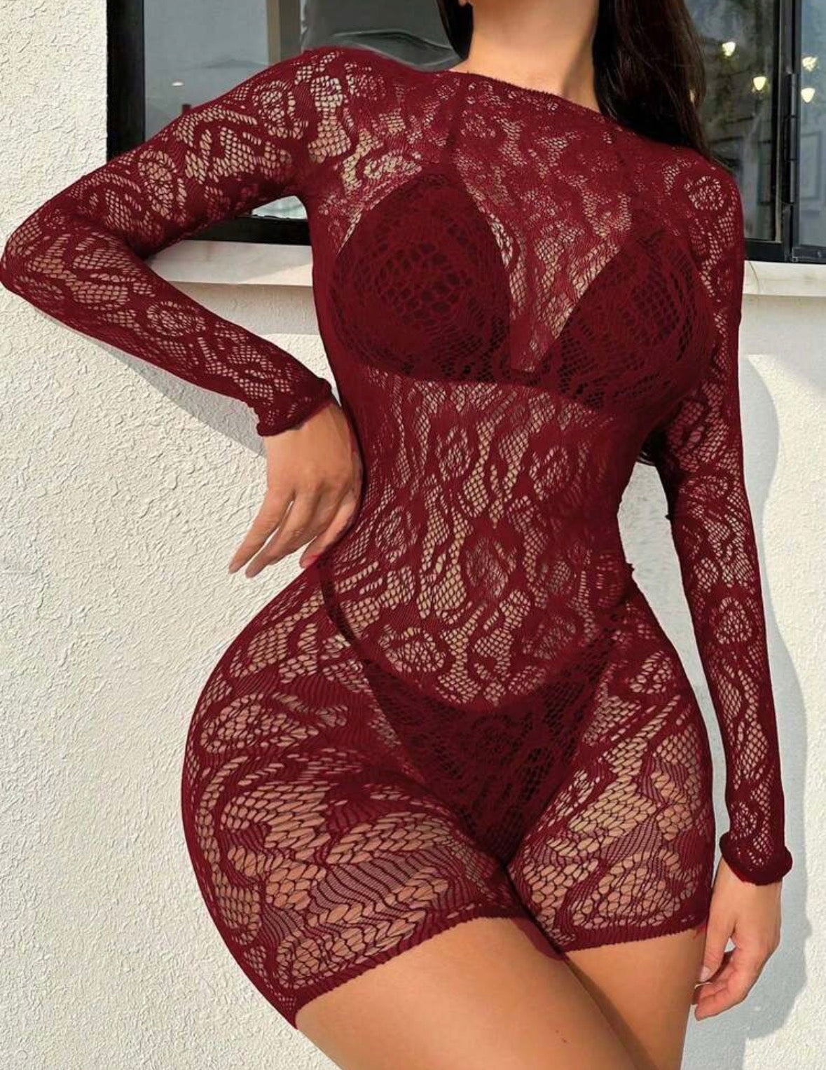 Body Stocking Encaje Corto