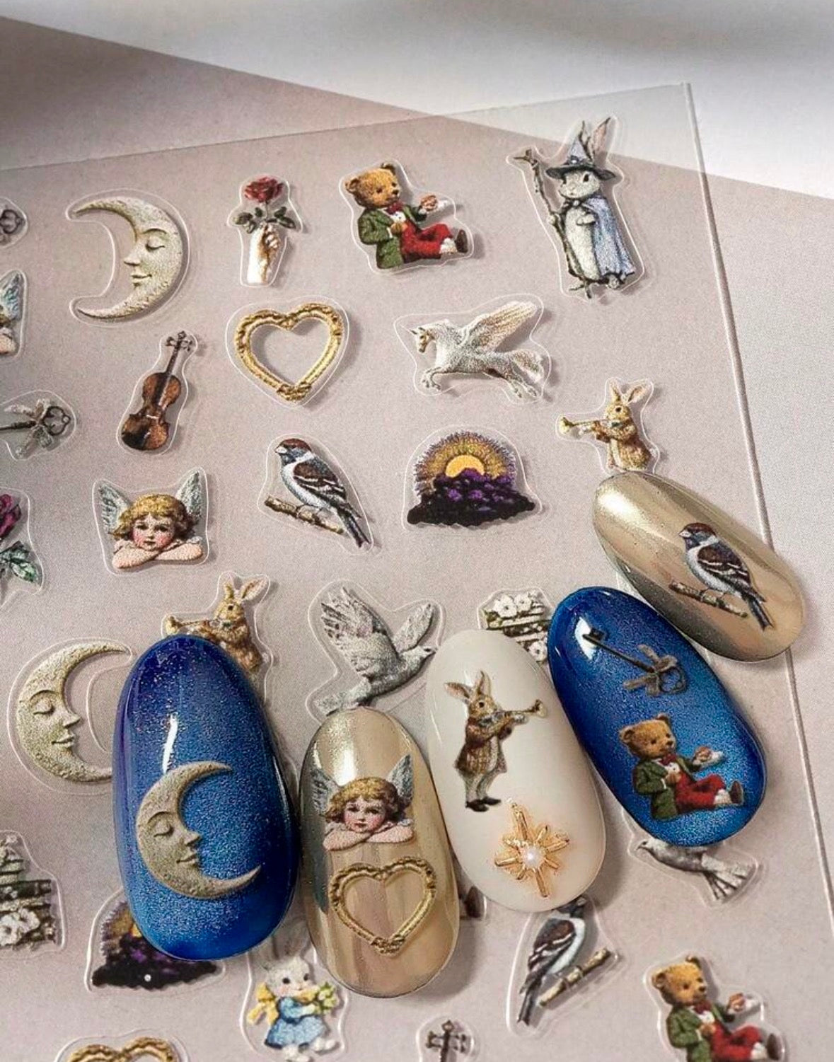 Stickers Uñas Querubines