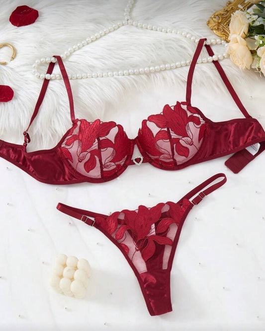 Lencería Wendy Vino