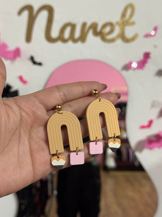 Aretes Lápiz Acrílico.