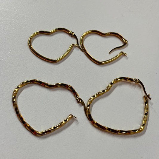 Arracadas Corazón Acero