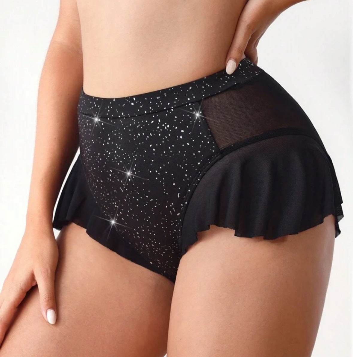 Short Glitter Faldita