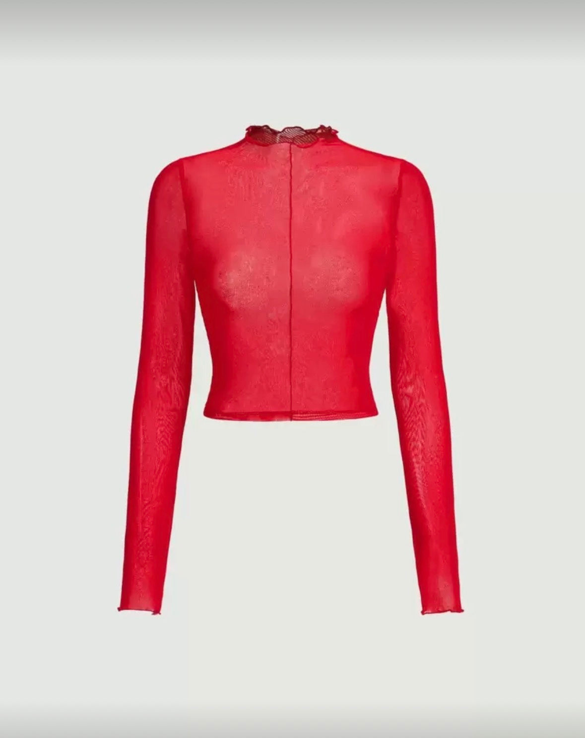 Top Mesh Linea Rojo