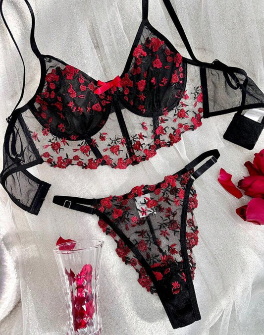 Lencería Edwina Corset Rojo