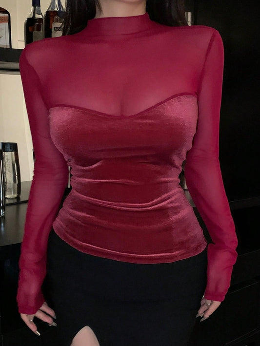 Top Velvet Y Mesh