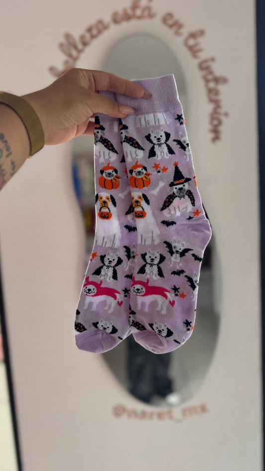 Calcetas Halloween Perritos