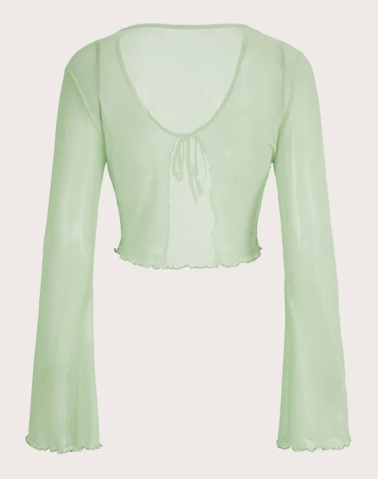 Top Mesh Butterfly Menta