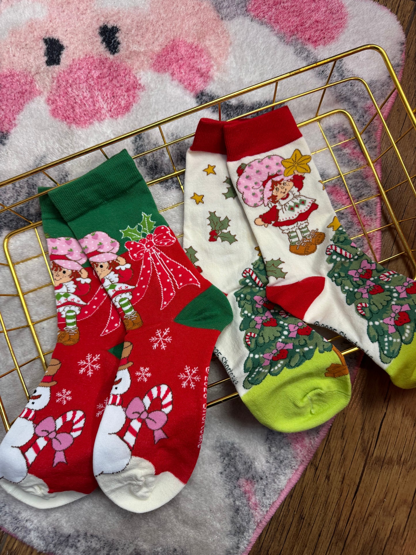 Calcetas Rosita Fresa Navidad