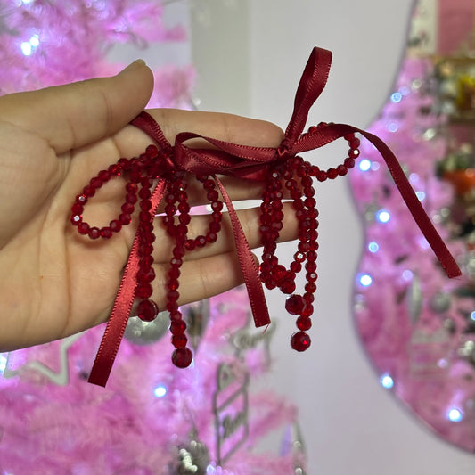 Aretes Moño Vino