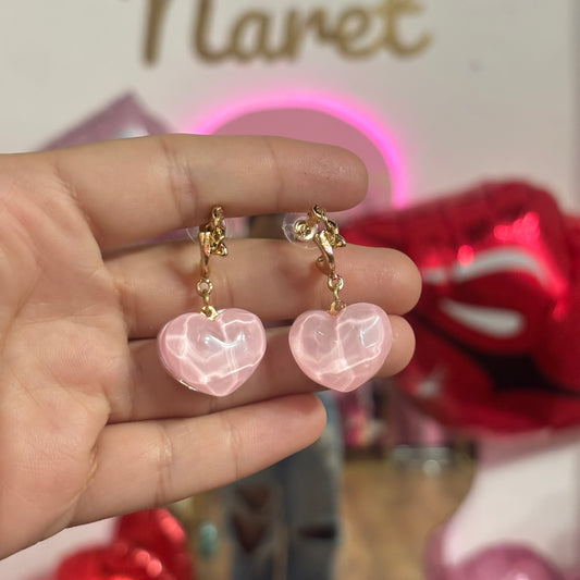 Aretes Gema Corazón