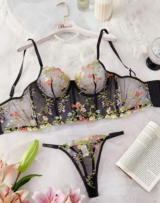 Lencería Corset Amazonas Negro