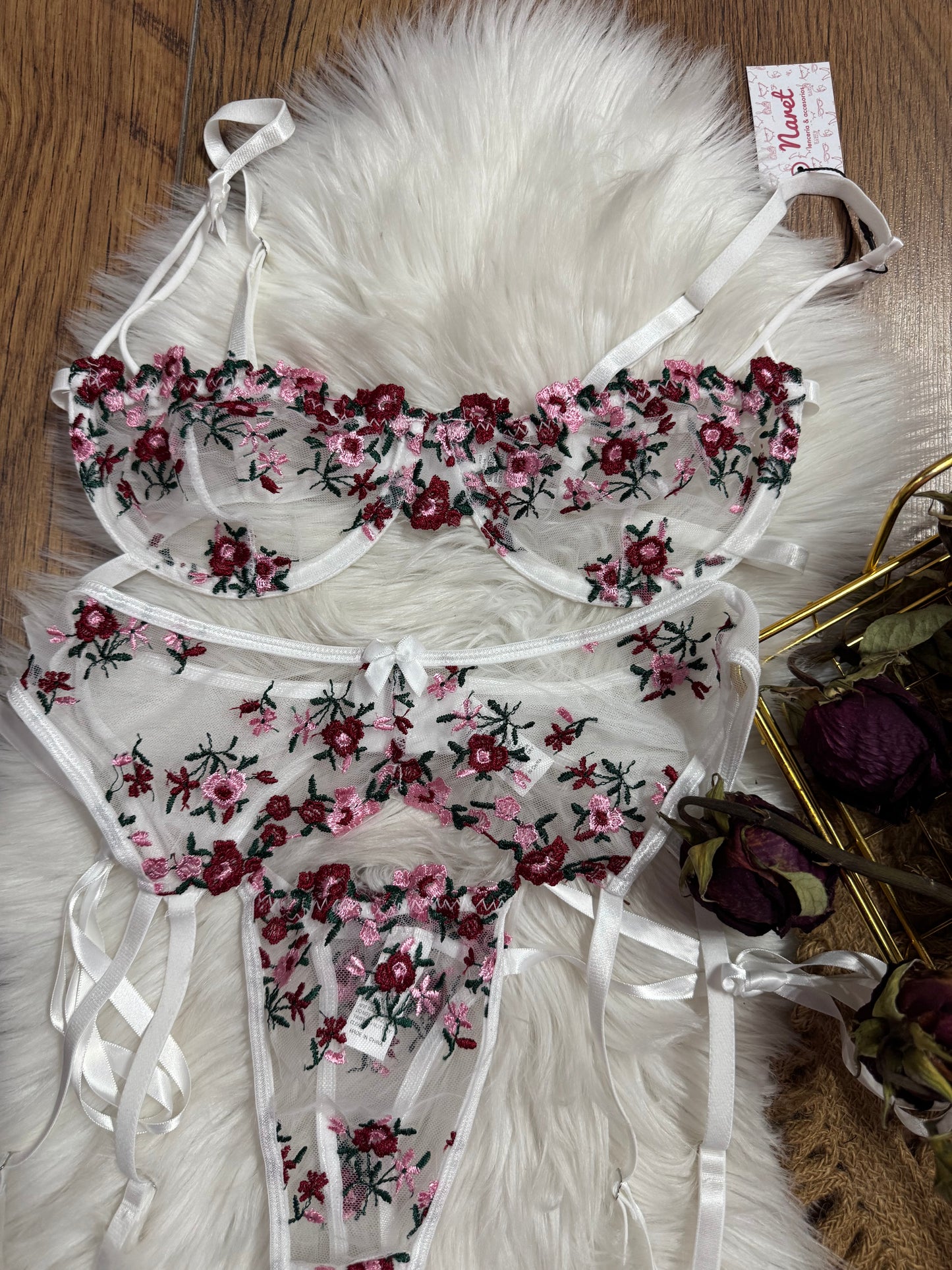 Lencería Sonia Blanca Liguero