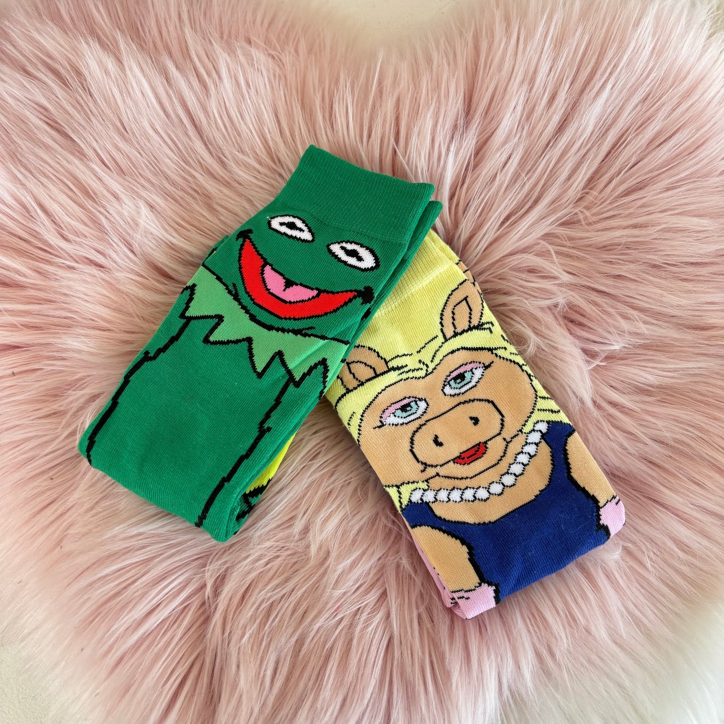 Calcetas Kermit y Peggy