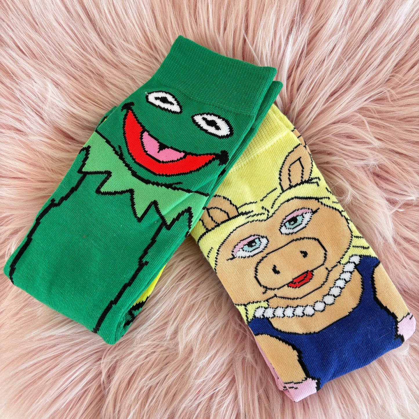 Calcetas Kermit y Peggy