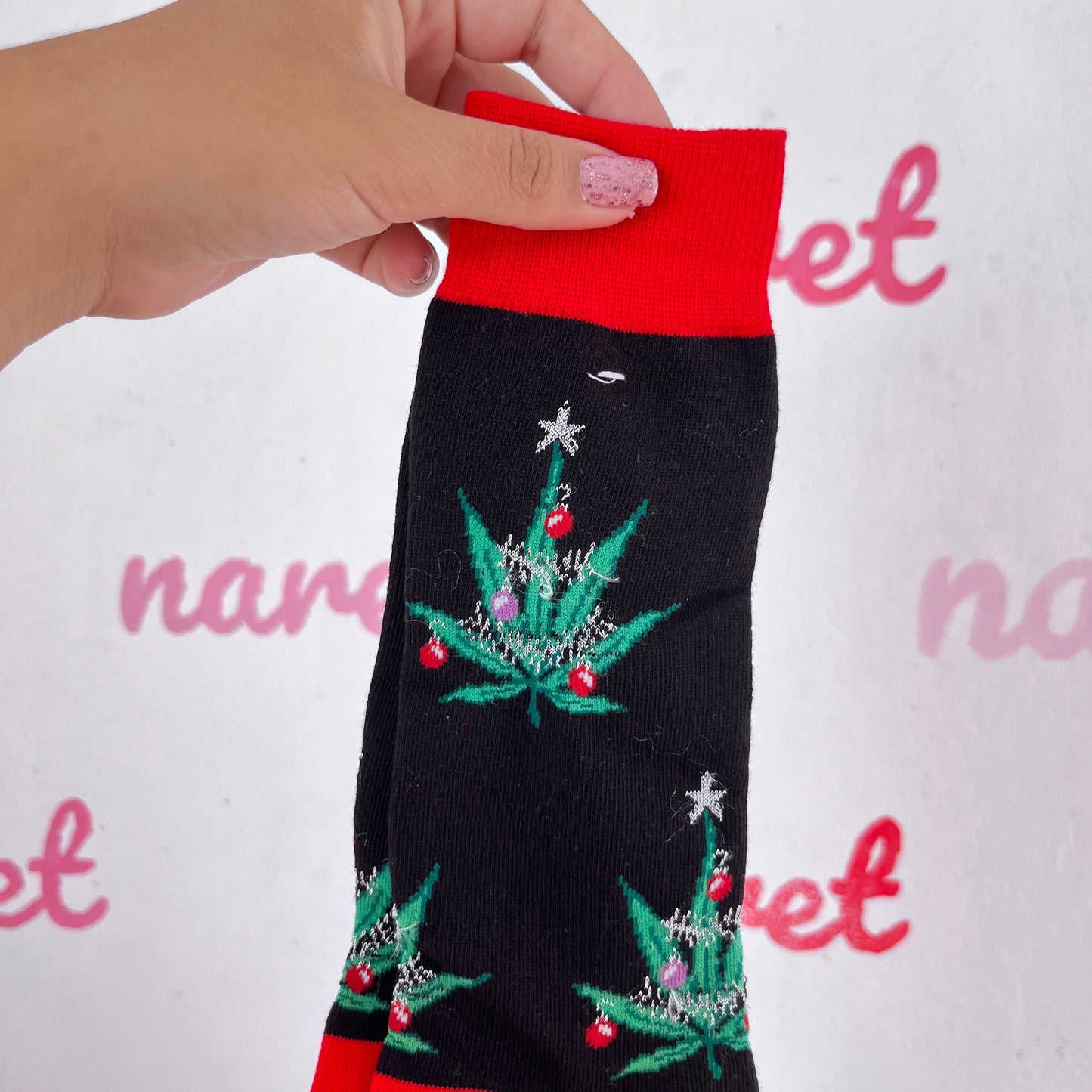 Calcetas Weed Navidad