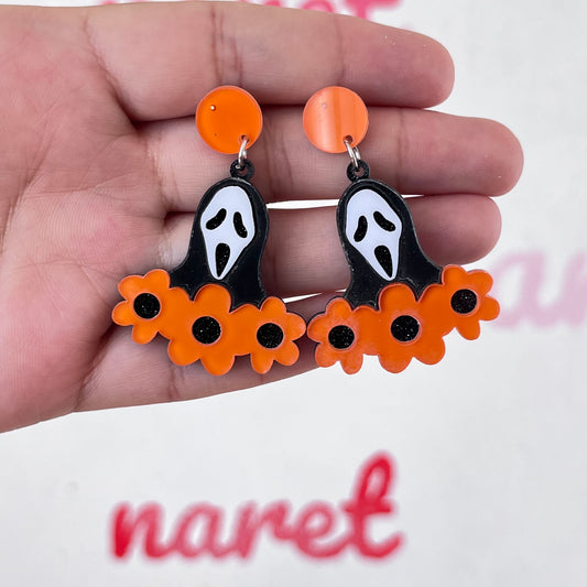 Aretes Scary Acrílico