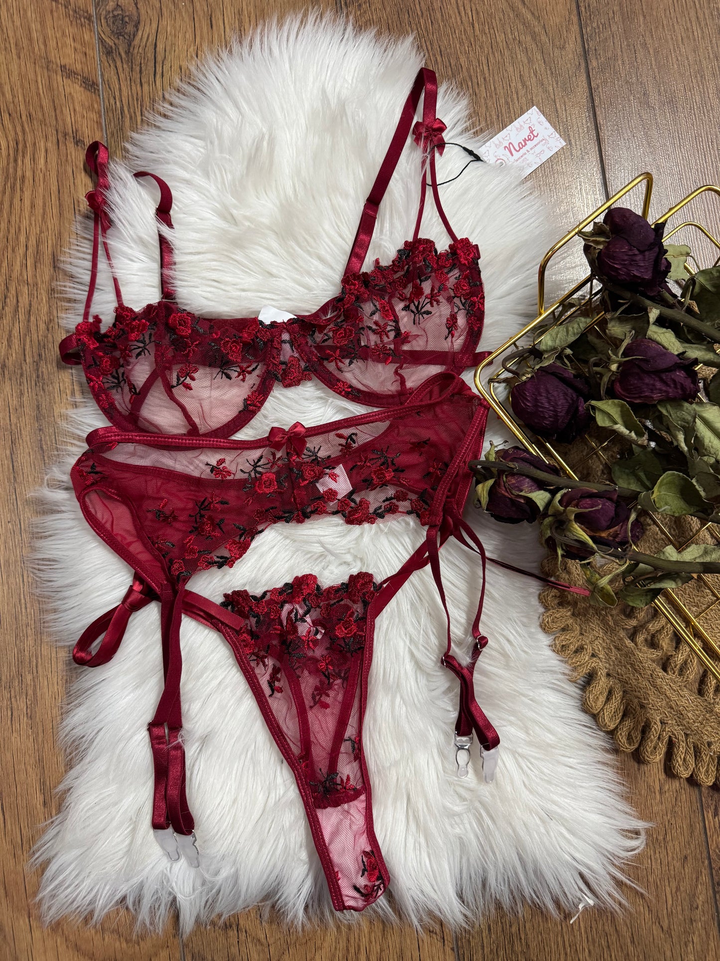 Lencería Eva Listones Liguero