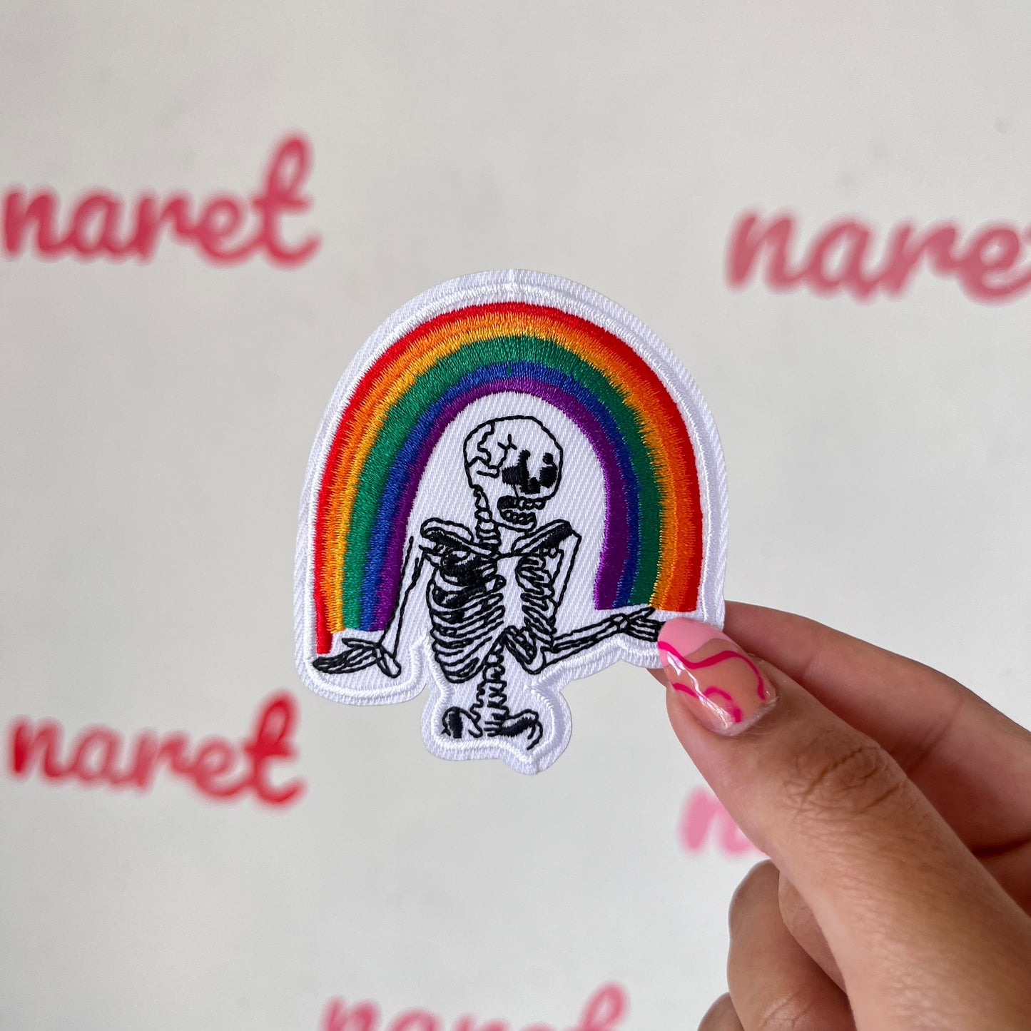 Parche Arcoiris Esqueleto