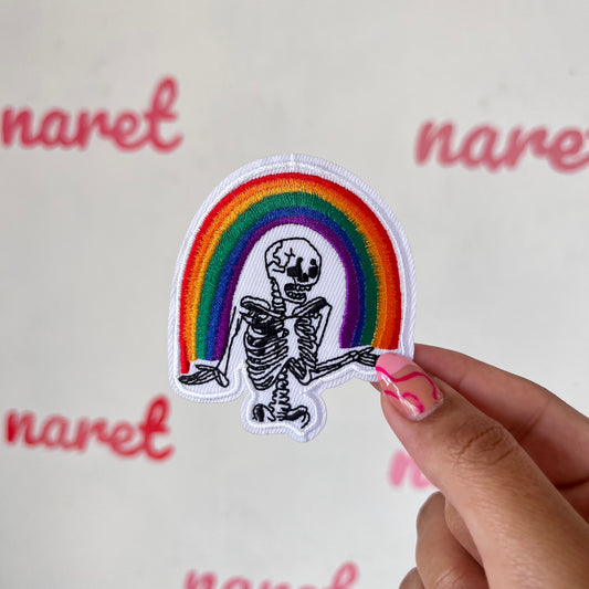 Parche Arcoiris Esqueleto