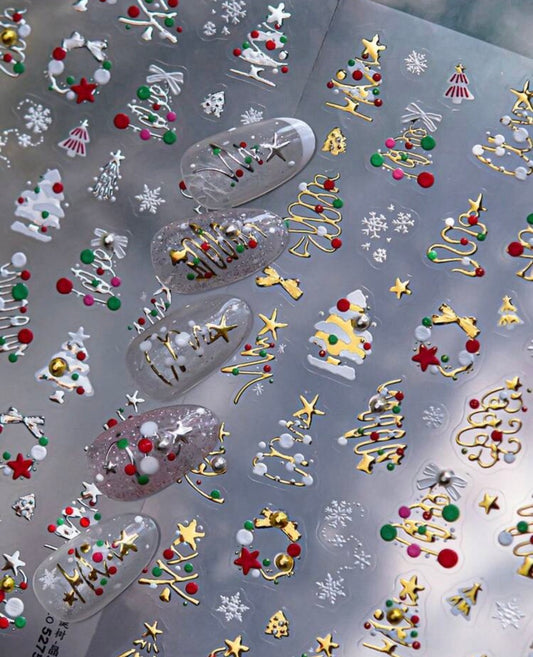 Stickers Uñas Navidad