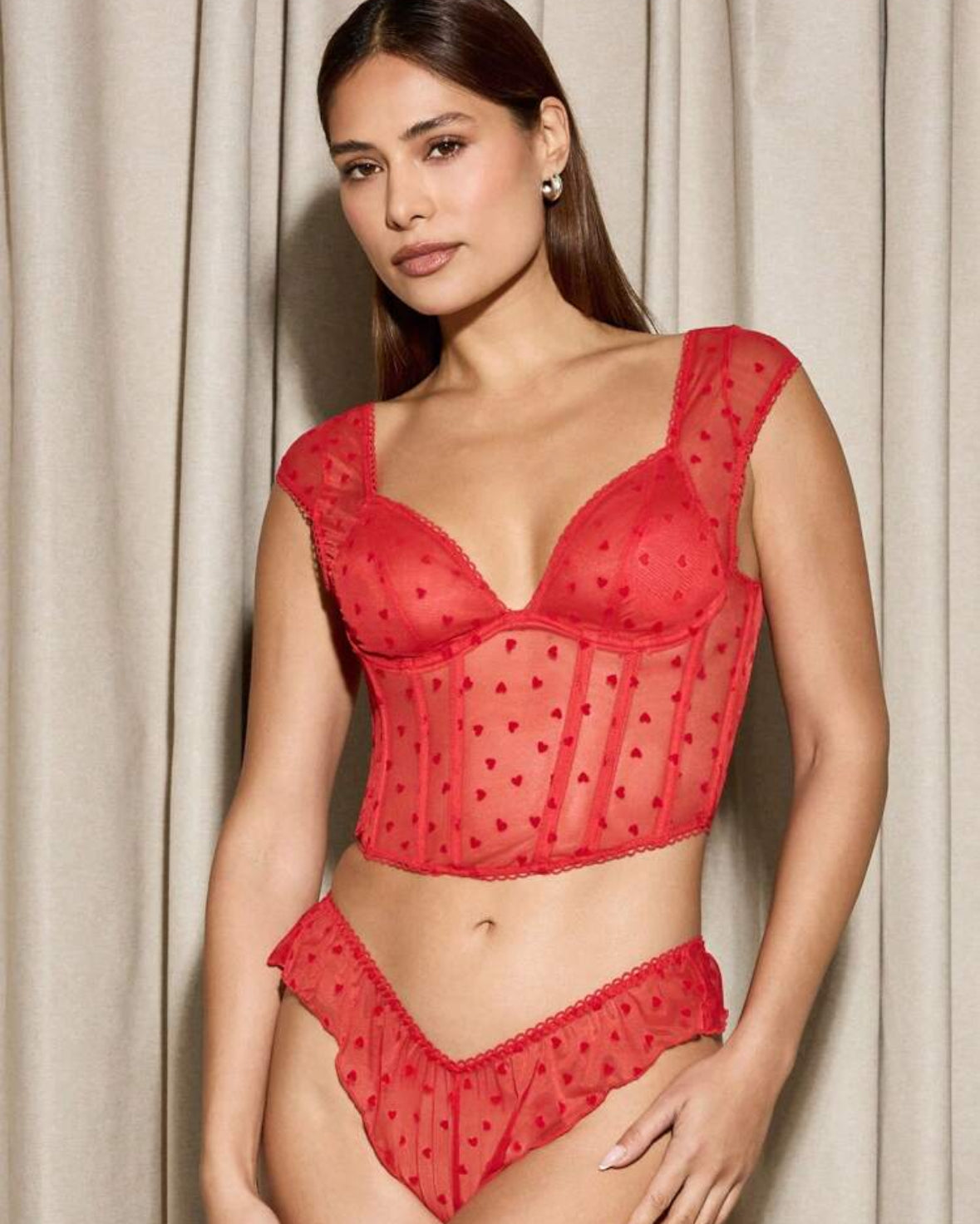 Lencería Bustier Corazones