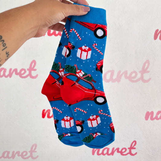 Calcetas Carro Navideño