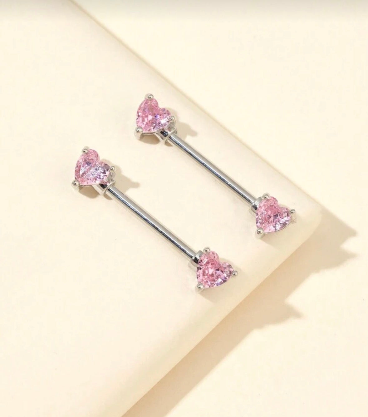 Piercing Nipple Silver Heart