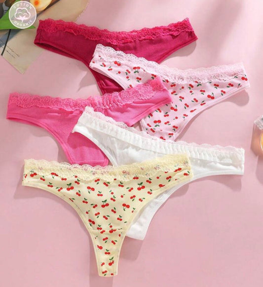 Tanga Algodón Cherry