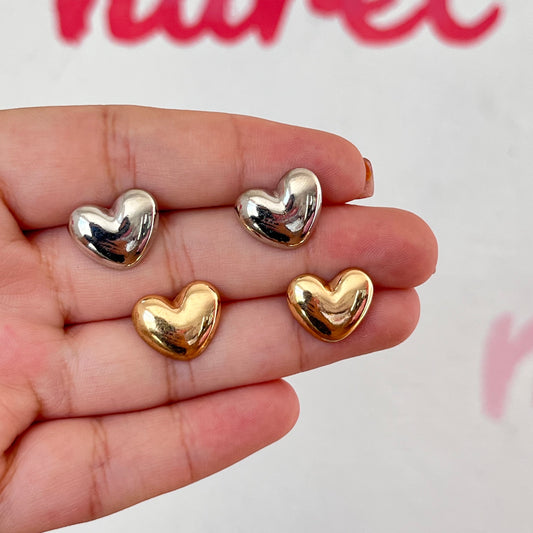 Aretes Tachuela Corazón