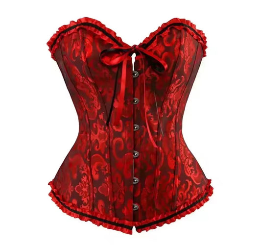 Corset Palacio Rojo y Negro