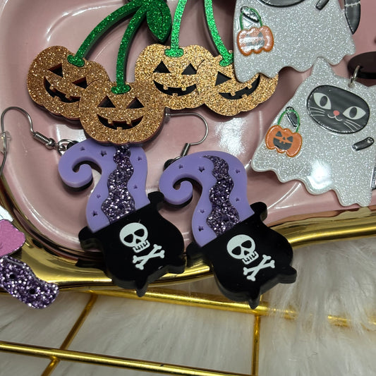 Aretes Caldero Pocima Acrílico