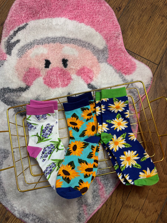 Calcetas Flores