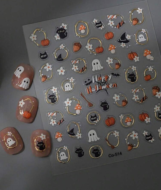 Stickers Uñas Pumpkins