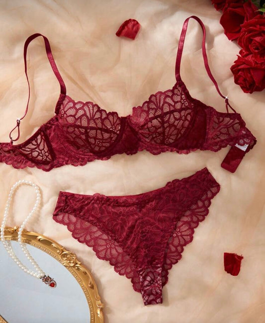Lencería Jade Vino