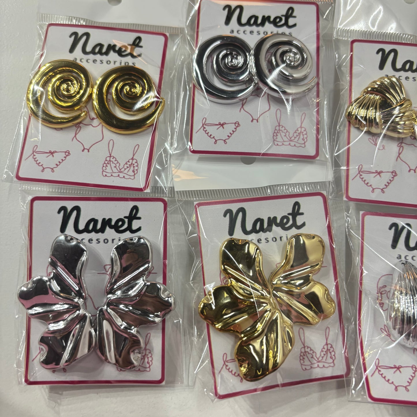 Aretes Gold&Silver