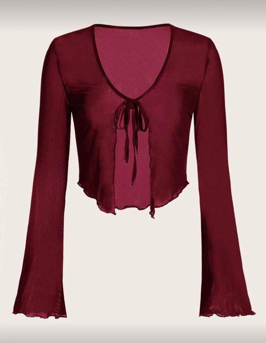 Top Mesh Butterfly Vino