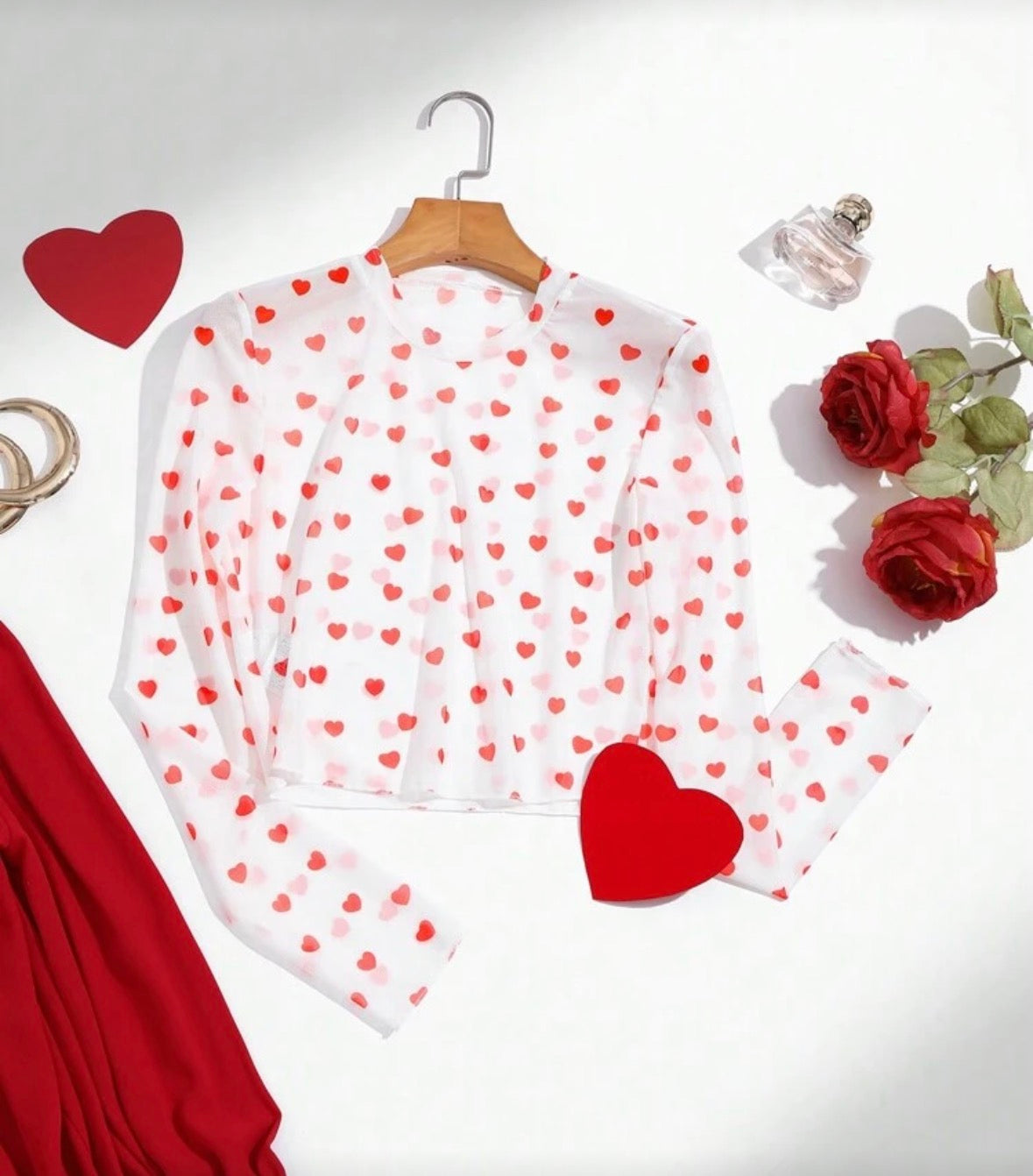 Top Mesh Corazoncitos