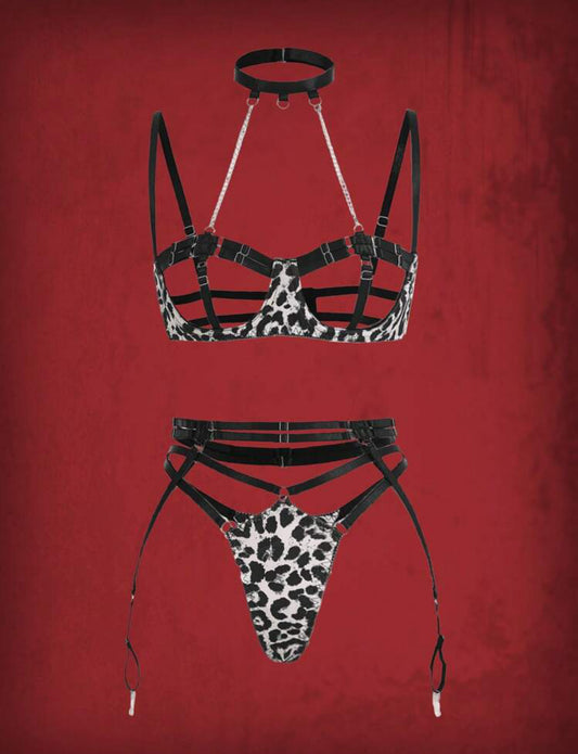 Lencería Ligas Animal Print