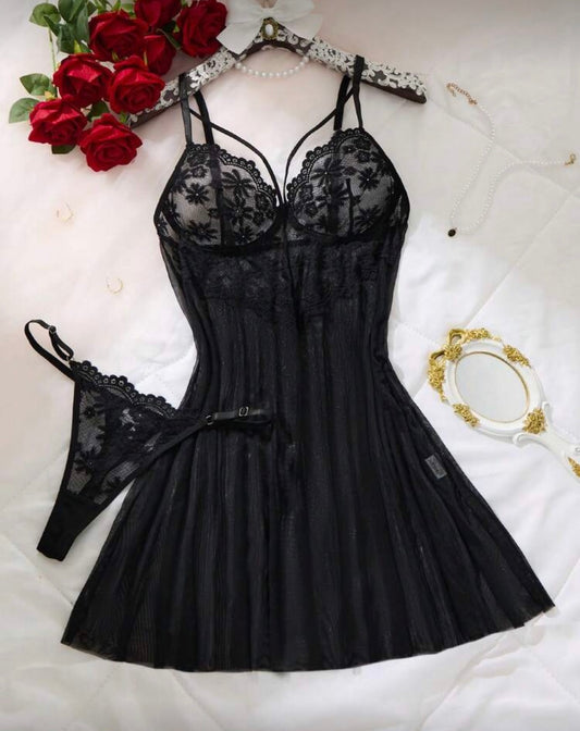 Babydoll Narda Negro