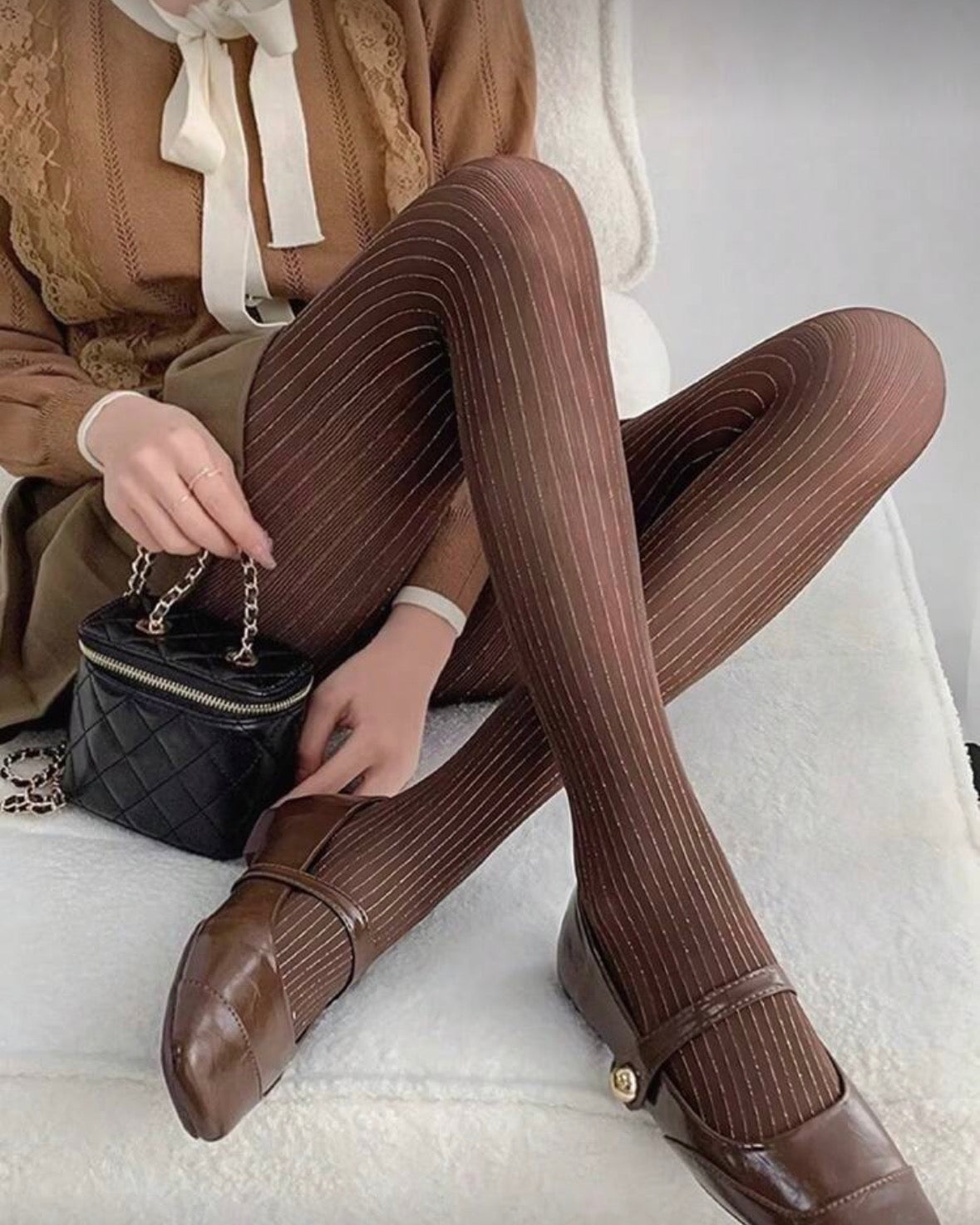 Pantimedias Líneas Glitter