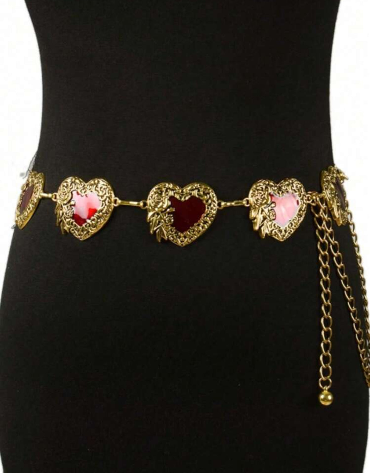 Cinturón Cadena Corazón Victoriano