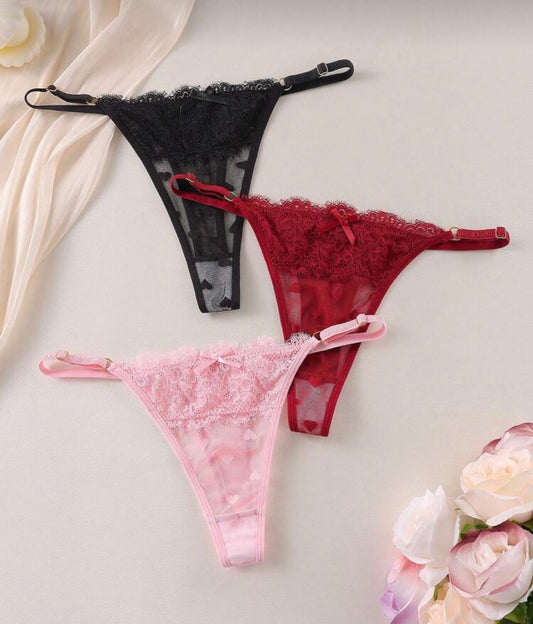 Tanga Mesh Corazones