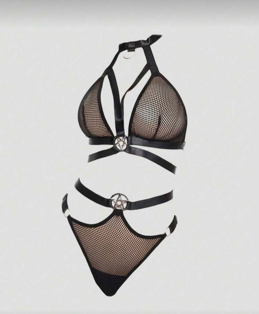 Lencería Rejilla Pentagrama