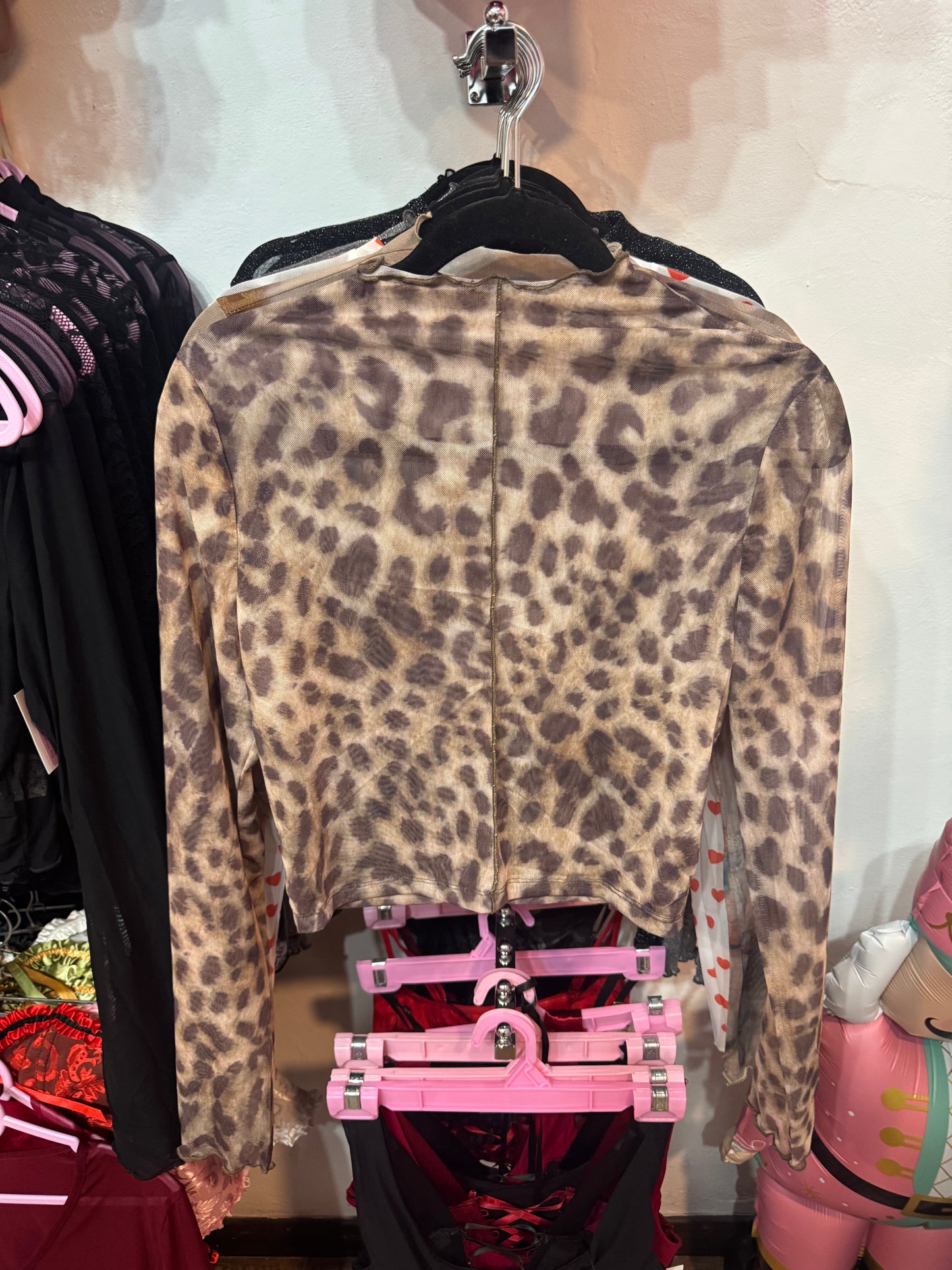 Top Mesh Linea Animal Print