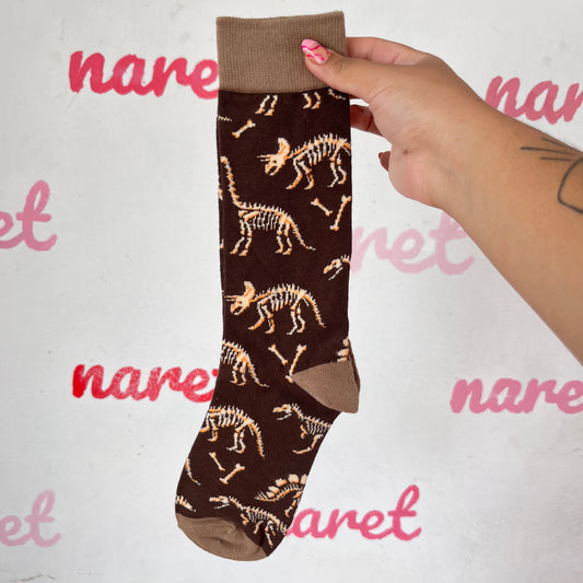 Calcetas Huesos Dinosaurios