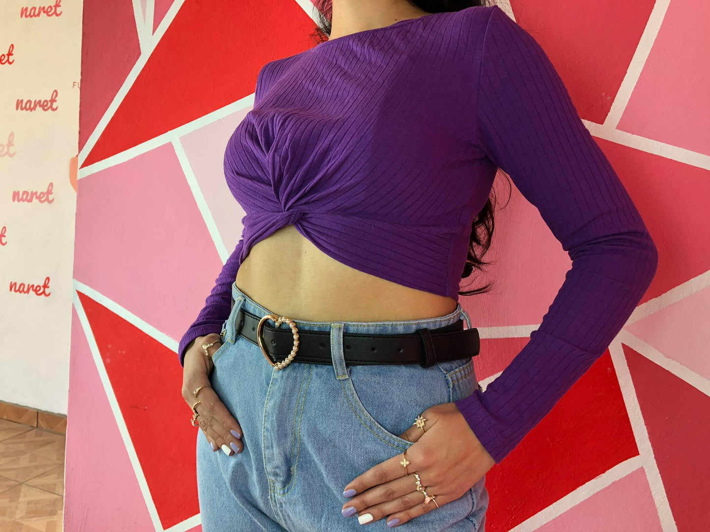 Top Nudo Morado