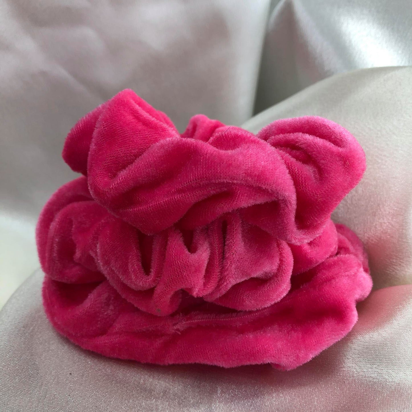 Scrunchie Velvet Rosa