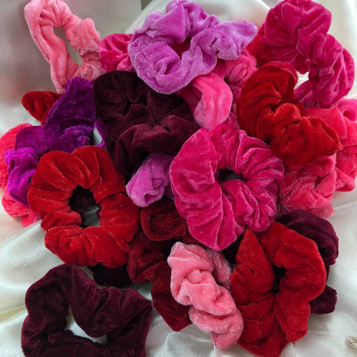 Scrunchie Velvet Rosa