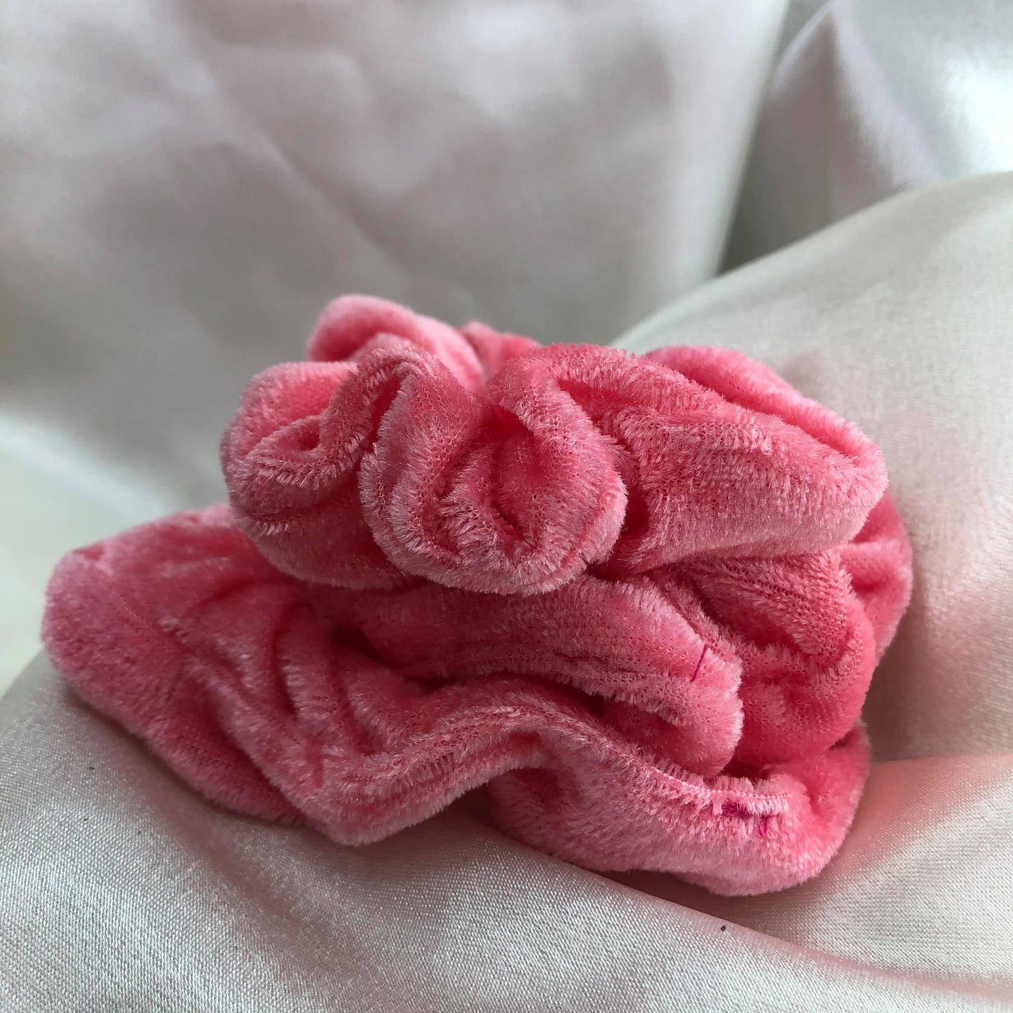Scrunchie Velvet Rosa